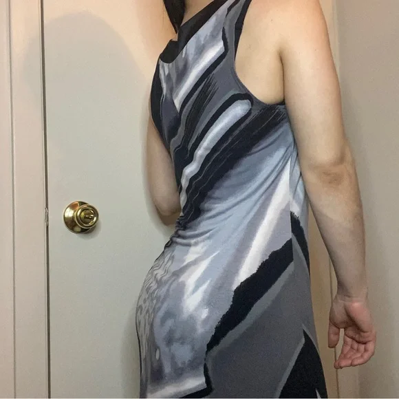 EXPRESS Square Neck Midi Dress - Picture 2 of 9